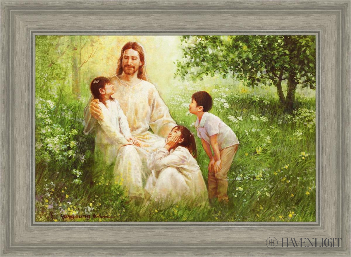 Come Unto Me By Yongsung Kim - Inspirational Christian Wall Art for Home & Church Decor - Perfect for Living Room, Bedroom, Office Prayer Space
