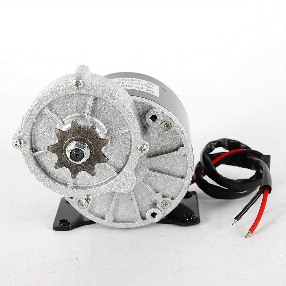24V 350W MY1016Z Brushed DC Electric Bicycle Motor with 9 Tooth Sprocket - Perfect for E-Bikes, ATVs, and DIY Electric Vehicle Projects - Upgrade Your Ride for Commuting, Off-Road Adventures & More