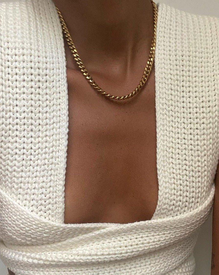 Stylish Cuban Link Chain Necklace for Men & Women - 14K Gold Plated Hip Hop Jewelry - Perfect for Casual Wear, Parties & Gifts