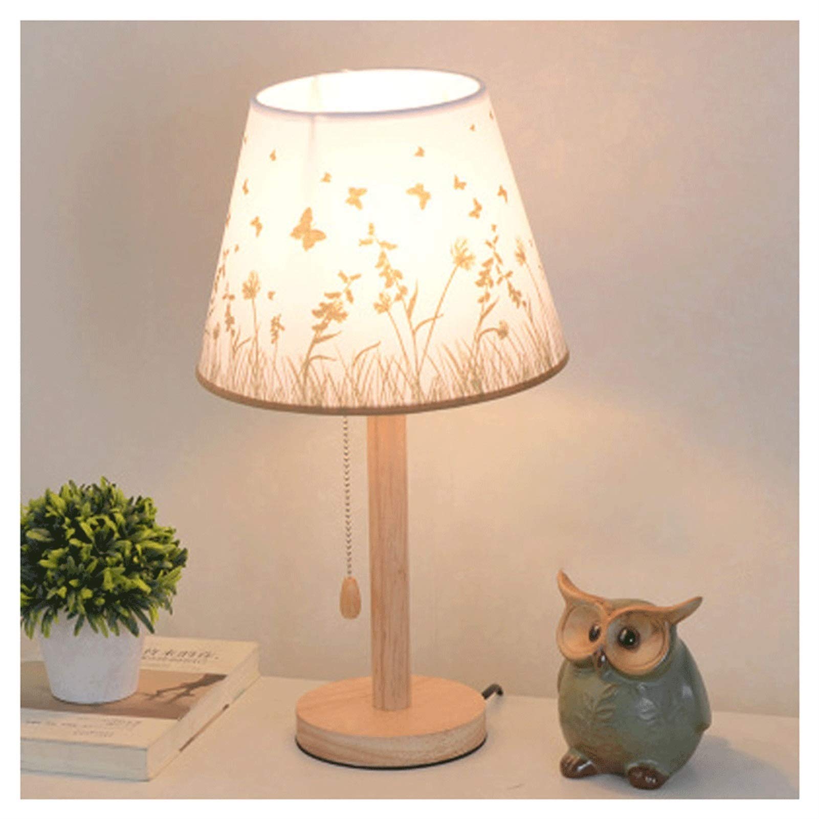 Modern LED Table Lamp with Pull-Wire Switch & Linen Lampshade - Stylish Bedside Desk Lamp for Bedroom, Living Room & Hotel Use - Perfect for Reading, Working & Creating Cozy Ambience