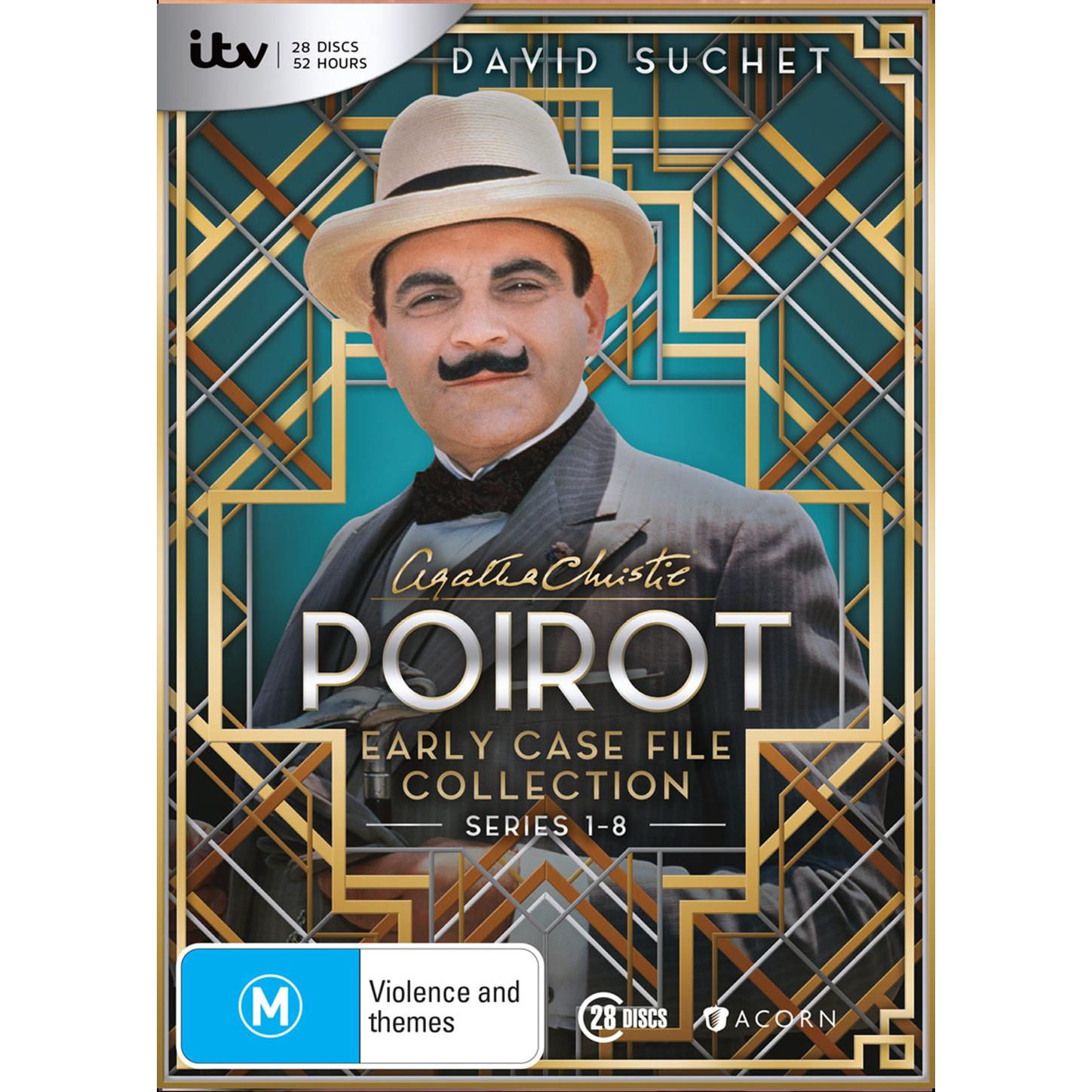 Agatha Christie's Poirot Early Case File Collection (Series 1-8) - Classic Mystery Novels for Book Lovers & Crime Fiction Fans - Perfect for Reading, Collecting & Gift Giving