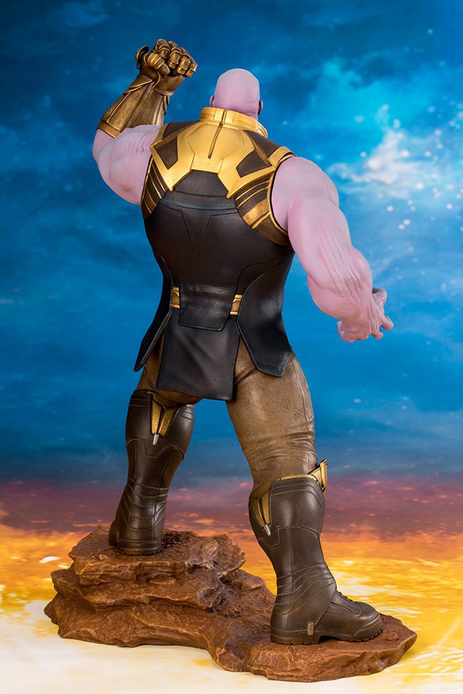 Kotobukiya Marvel Avengers Infinity War: Thanos 1/10 Scale ArtFX+ Statue - Premium Collectible Figure for Superhero Fans & Home Display