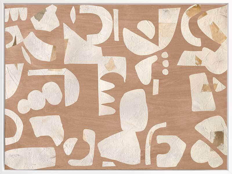 Asymmetrical Neutral II Canvas Wall Art Print - Modern Abstract Home Decor for Living Room, Bedroom & Office