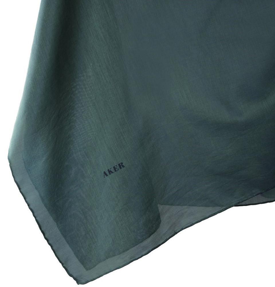 Aker 100% Silk Cotton Square Scarf - Solid Color #7071 451 - Lightweight & Breathable for Women - Perfect for Travel, Office, and Casual Outfits