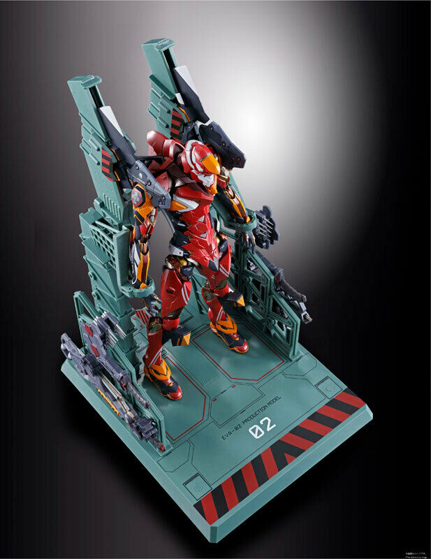 Bandai Metal Build Evangelion EVA-02 Production Model Action Figure - Neon Genesis Collectible for Anime Fans & Display