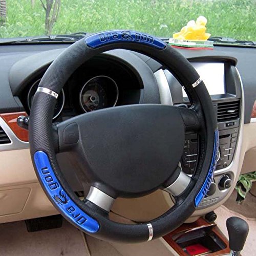 Rayauto Reflective Dragon Steering Wheel Cover - Odorless, Cool in Summer, Warm in Winter (Blue) for Comfortable Driving