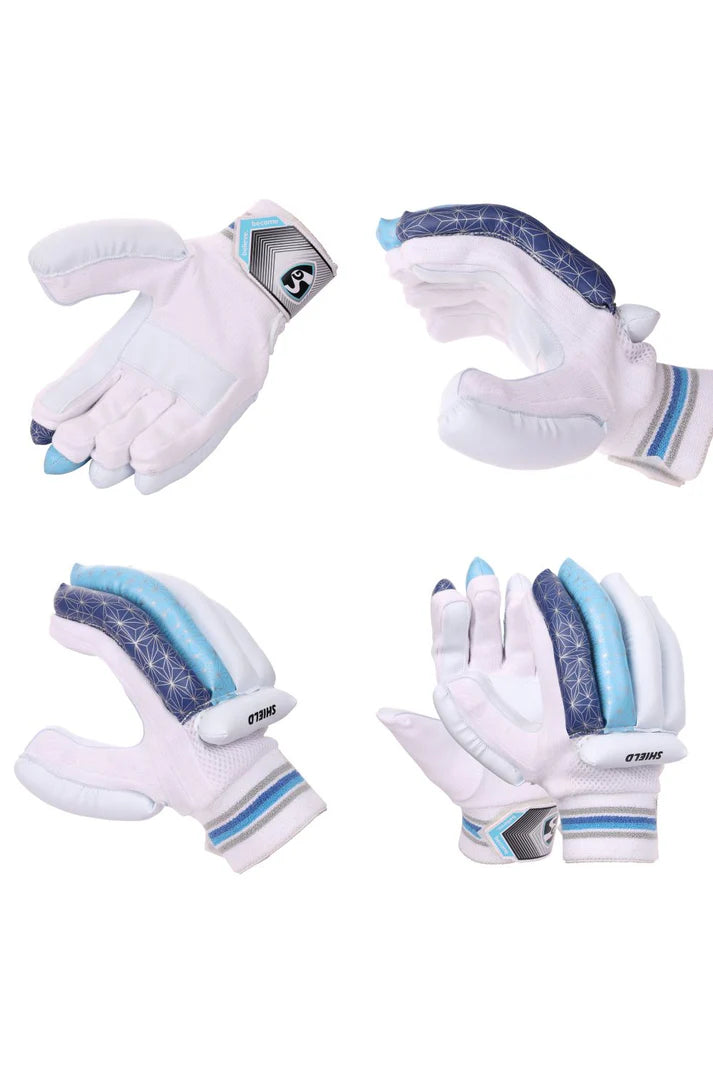 SG Shield Junior/Youth Cricket Batting Gloves - Protective Cricket Gloves for Kids & Teens - Perfect for Practice, Training & Matches