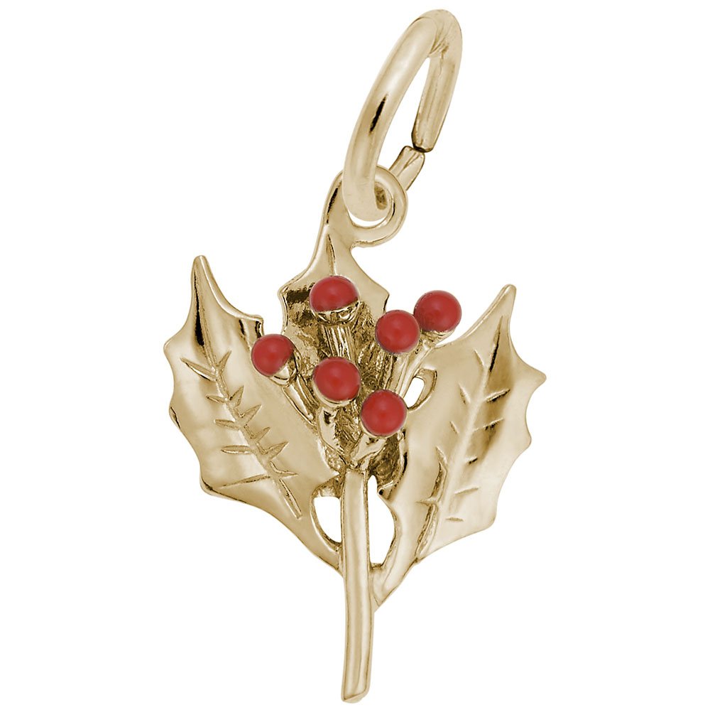 Enhance Your Style with Holly Charm Beads - Premium Charms for Bracelets & Necklaces - Perfect for Everyday Wear & Special Occasions