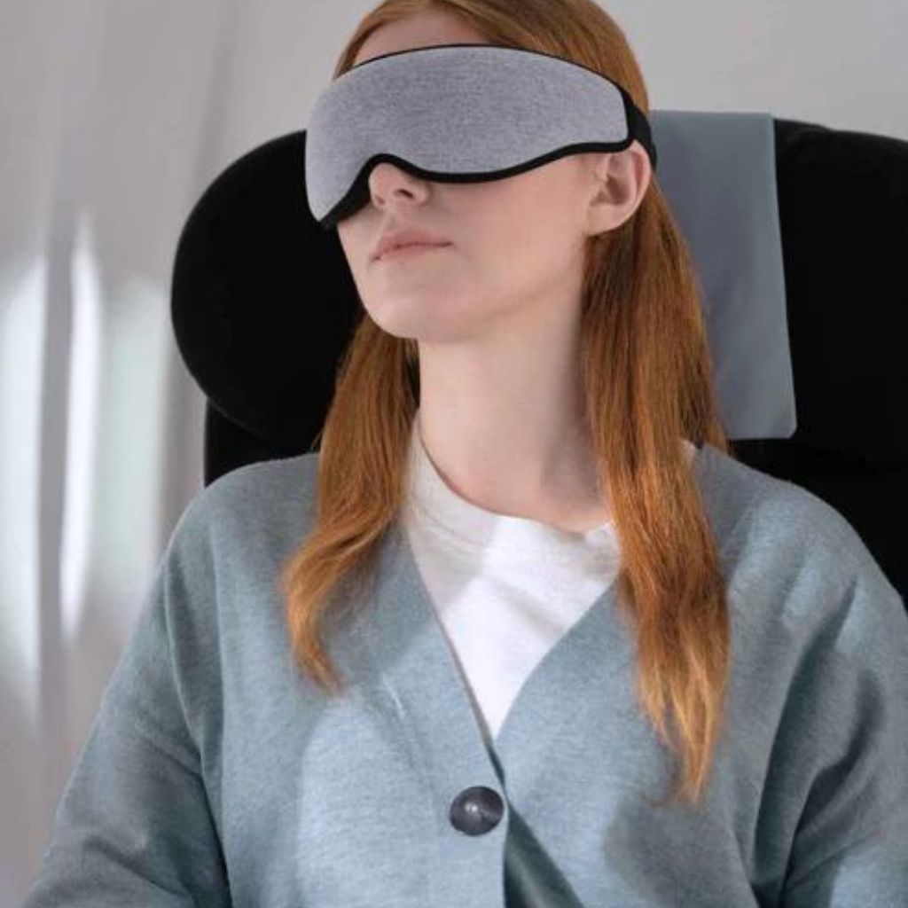 OstrichPillow Eye Mask for Sleeping - 100% Blackout Sleep Mask for Total Darkness - Perfect for Travel, Naps & Light Sensitivity Relief