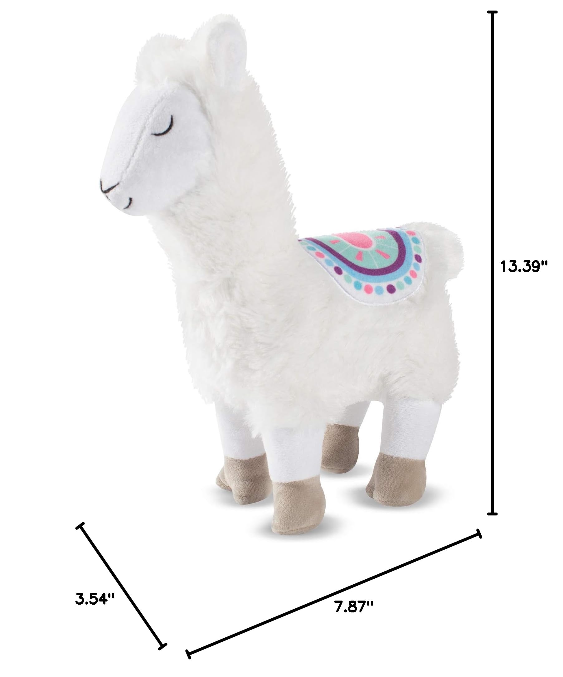 FRINGE STUDIO No Drama Llama Dog Toy - Durable Chew Toy for Small & Medium Dogs - Perfect for Playtime, Training & Cuddling
