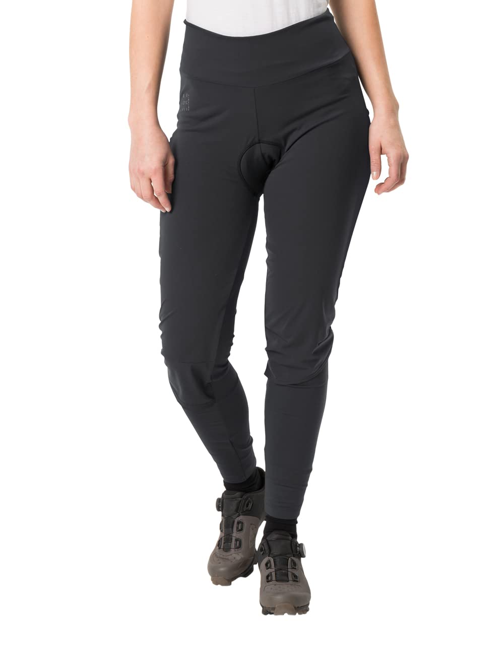 VAUDE Women's Kuro Warm Hybrid Tights - Thermal Cycling Pants with Seat Pad - Winter Bike Riding & Outdoor Sports Gear for Cold Weather