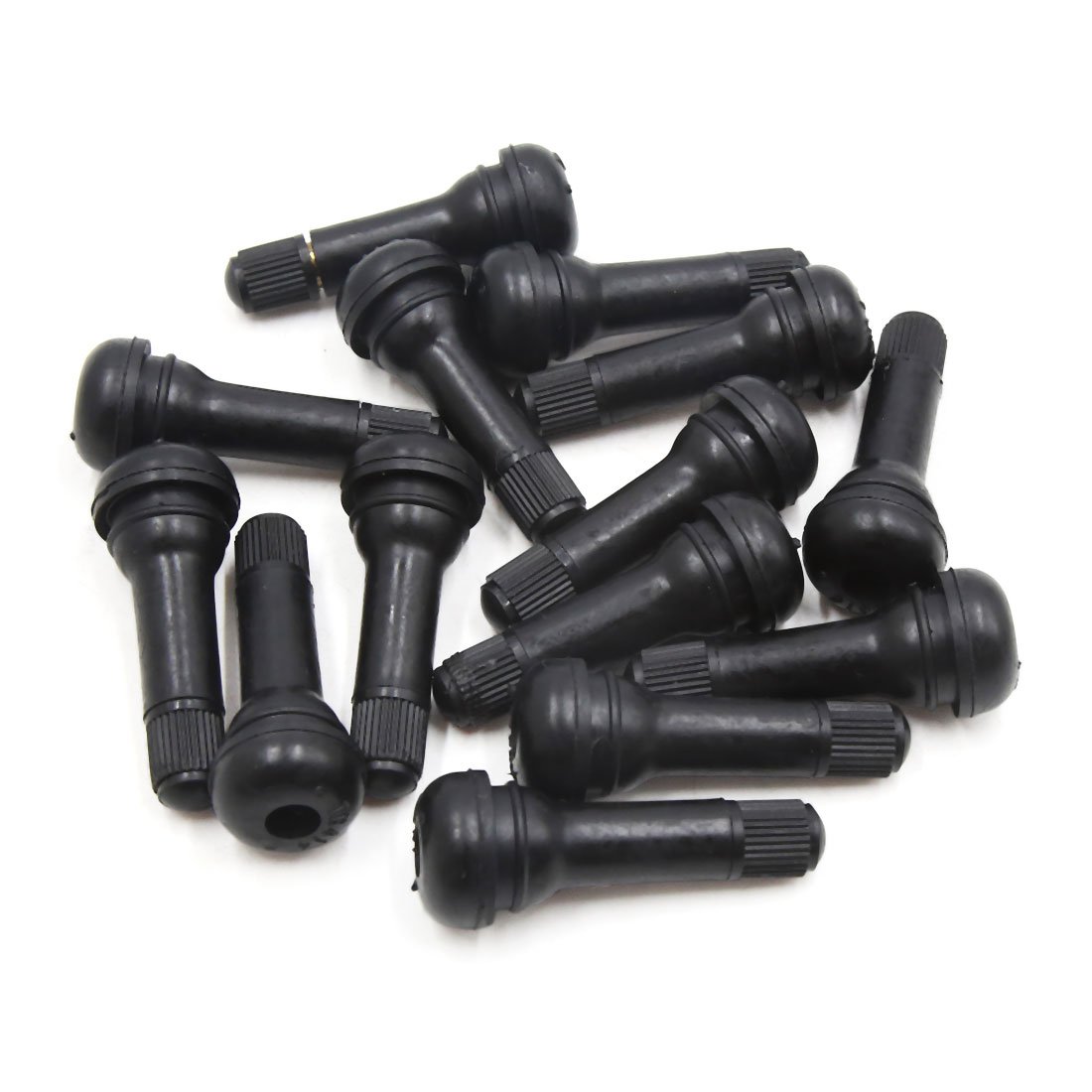 uxcell 14Pcs Copper Tubeless Tire Valve Stems with Dust Caps - Universal Fit for Car & Auto Wheels - Perfect for Tire Replacement, Maintenance & Off-Road Vehicles