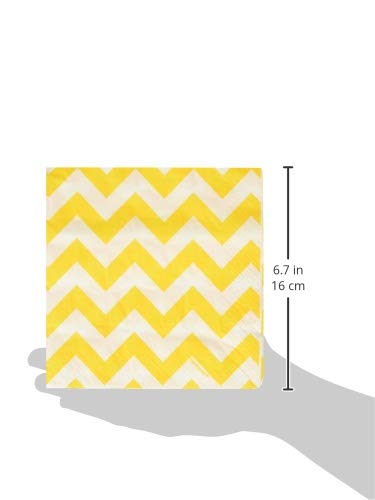 Amscan Yellow Sunshine Luncheon Napkins - Premium Disposable Party Napkins for Birthday, Wedding & Holiday Celebrations - Perfect for Indoor & Outdoor Events