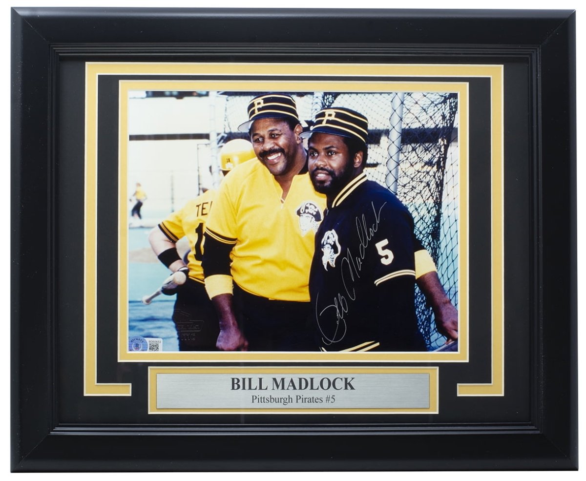 Authentic Bill Madlock Signed Framed 8x10 Photo - Pittsburgh Pirates MLB Memorabilia - Perfect for Sports Collectors and Man Cave Decor
