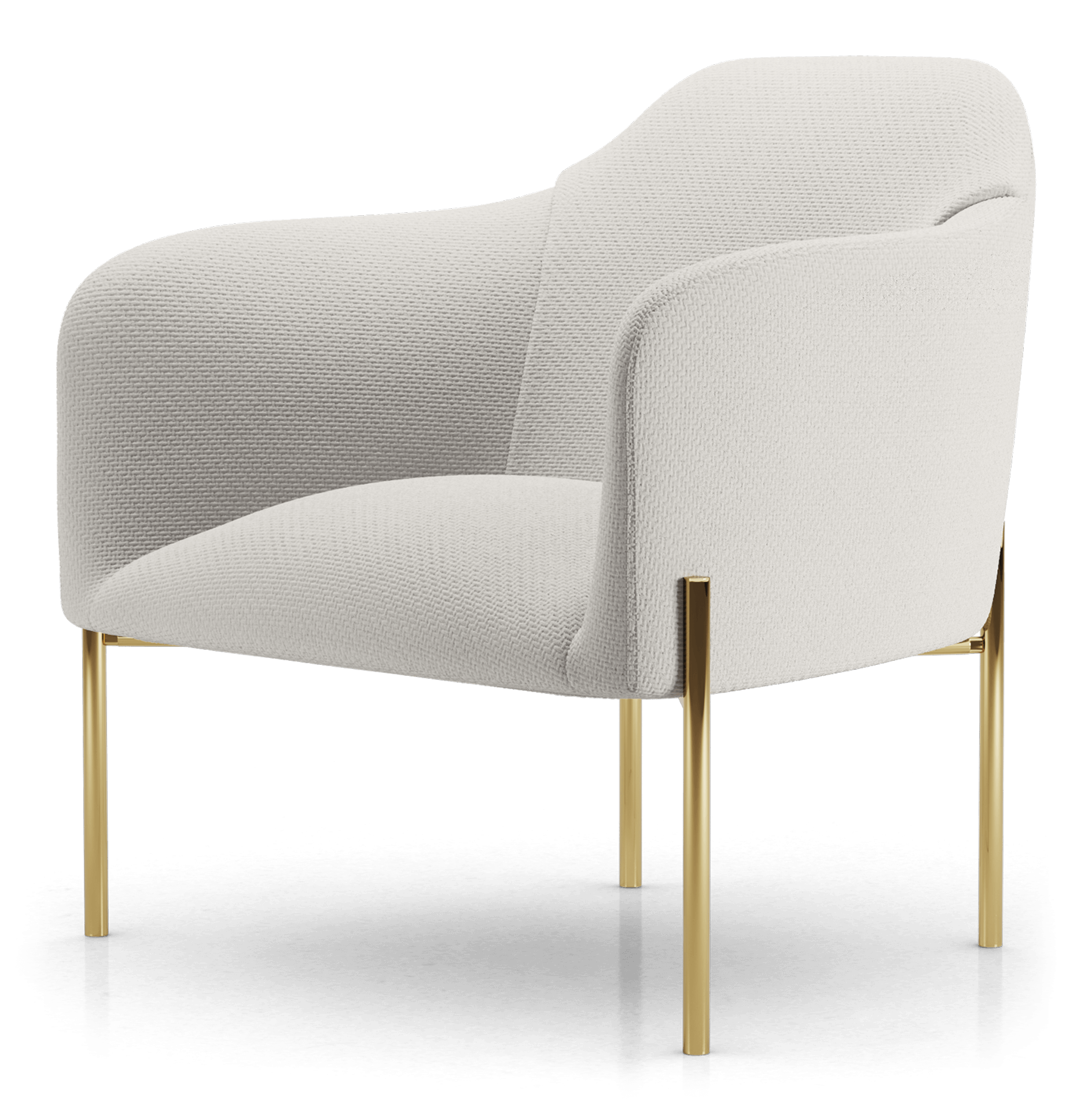 Tiemann Modern Lounge Chair - Handcrafted Birch Wood Frame with Woven Fabric Upholstery - Perfect for Living Room, Bedroom or Office Relaxation