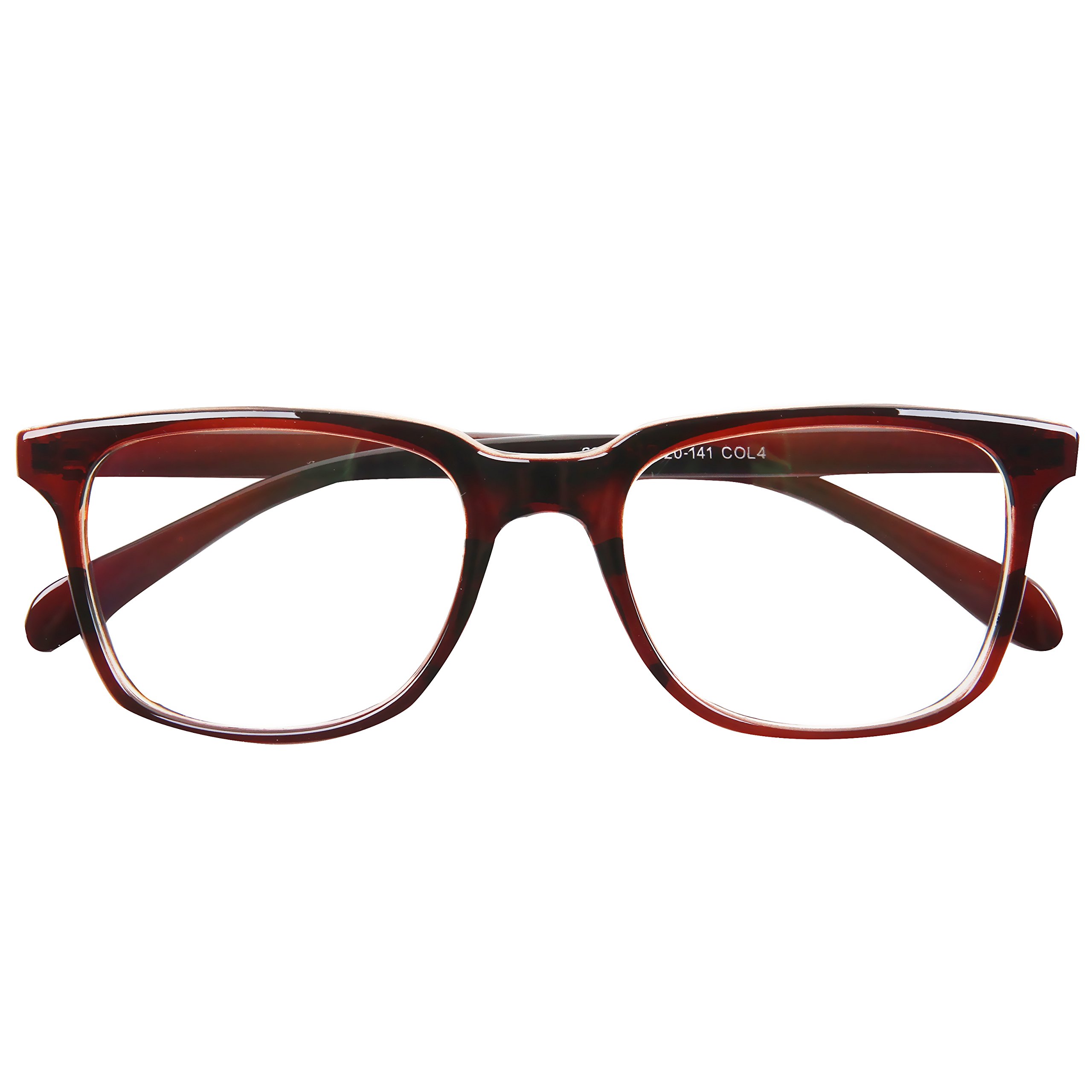 Stylish Black Frame Reading Glasses for Men & Women - Lightweight Comfortable Readers for Office, Computer Work & Reading Books