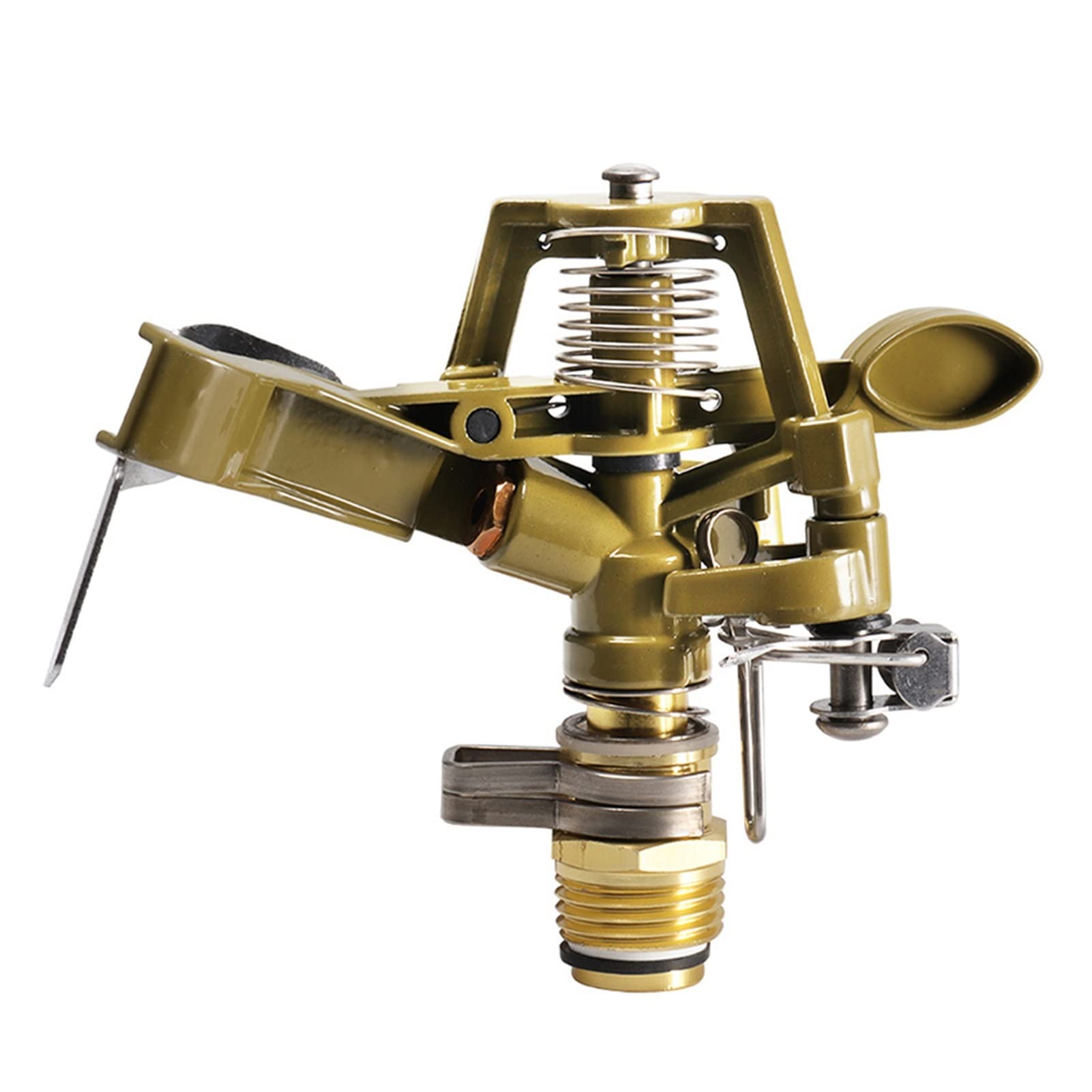 360 Degree Rotating Garden Sprinkler - Adjustable Nozzle Jet Water Sprayer for Lawn, Farm & Agriculture Irrigation | Durable Rocker Sprinkler for Outdoor Yard, Garden & Landscape Watering | Weather-Resistant Garden Tool (Color: A)