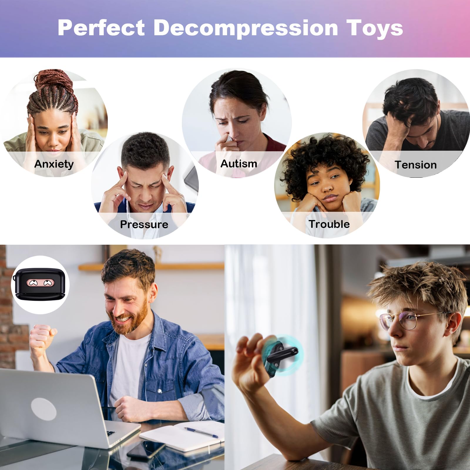 Premium Metal Fidget Spinner Toy for Kids & Adults - Stress Relief Hand Spinner for ADHD, Autism, Anxiety - Durable Desk Toy & Finger Exerciser - Perfect Gift for Boys, Girls, Teens - Great for Office, Classroom, Travel & Party Favors