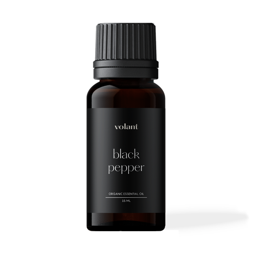Organic Black Pepper Essential Oil - 100% Pure, Therapeutic Grade for Aromatherapy, Massage & Relaxation - Perfect for Diffusers, Skincare & Stress Relief