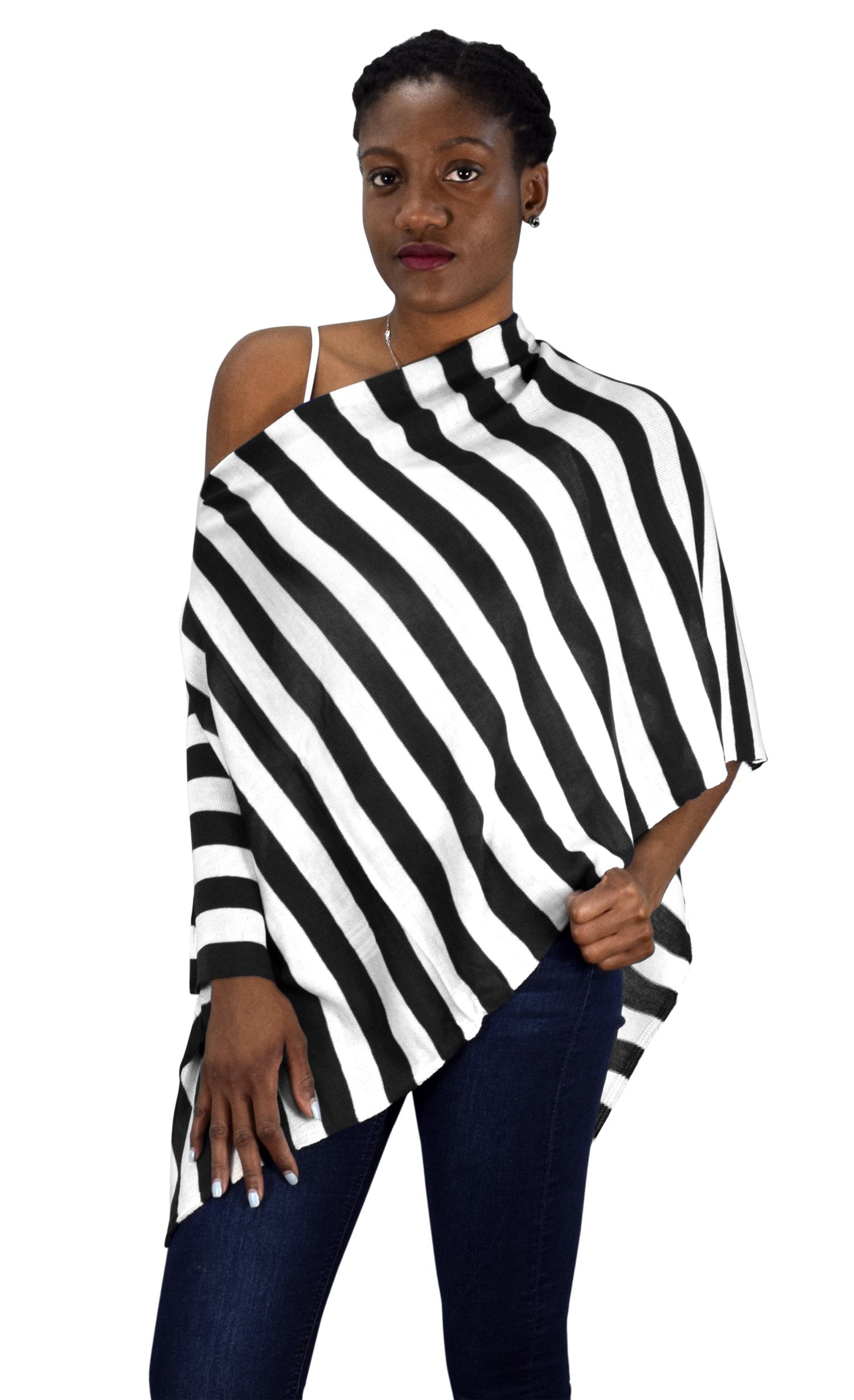 Women's Lightweight Summer Poncho Cardigan - Soft Beach Cover Up for Women, Breezy Loose Knit Shawl Wrap for Vacation, Poolside, Yoga & Outdoor Activities