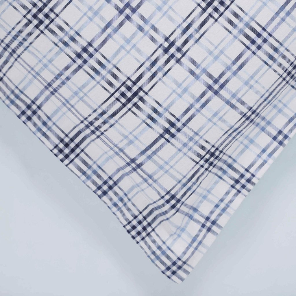 Soft Plaid Flannel Cotton Duvet Cover Set - Classic Farmhouse Style for Cozy Bedroom Decor | Perfect for Winter, Guest Rooms & Rustic Home Styling