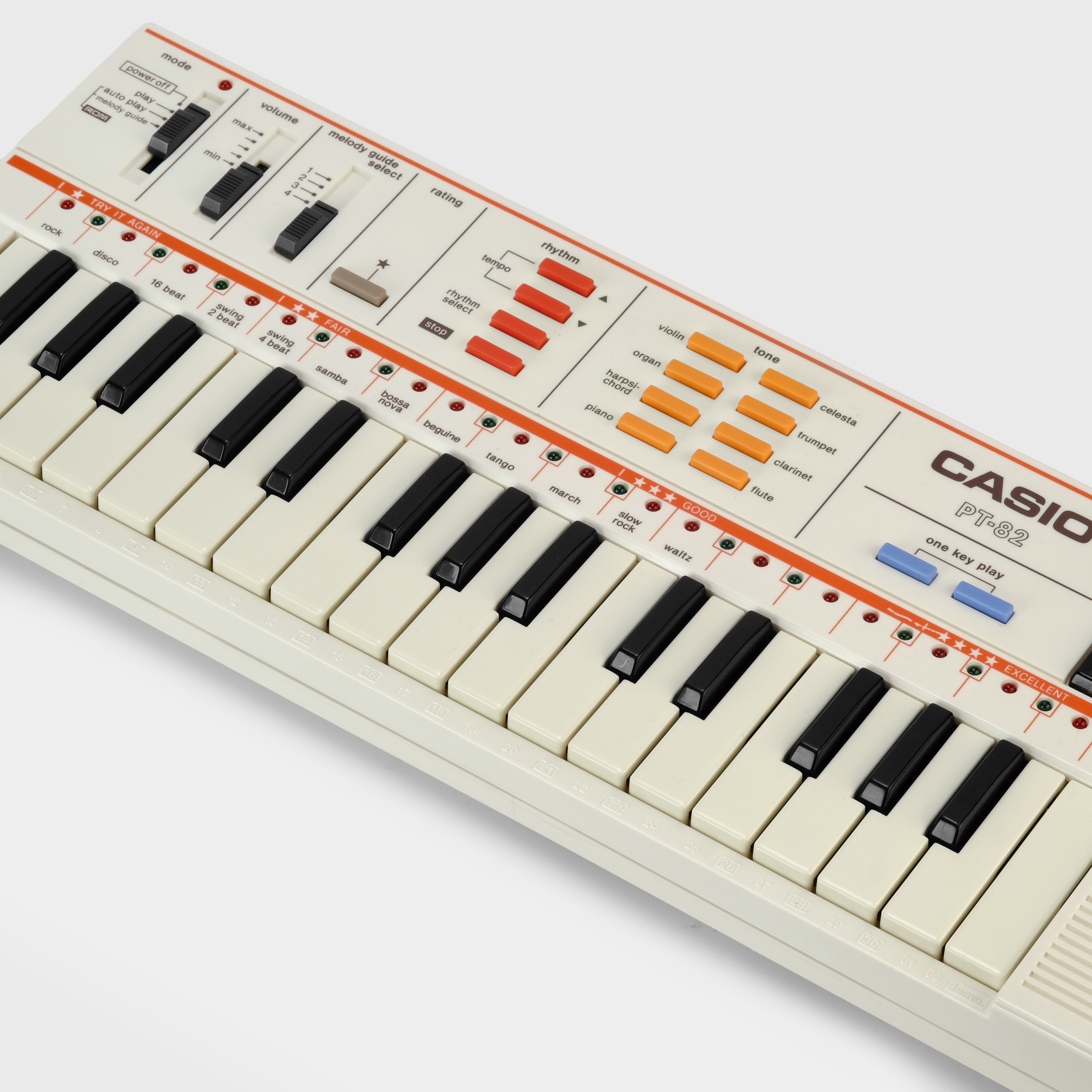 Casio PT-82 32-Key Mini Synthesizer - Portable Electronic Keyboard for Beginners, Kids & Music Lovers (Perfect for Home Practice, Travel & Music Education)