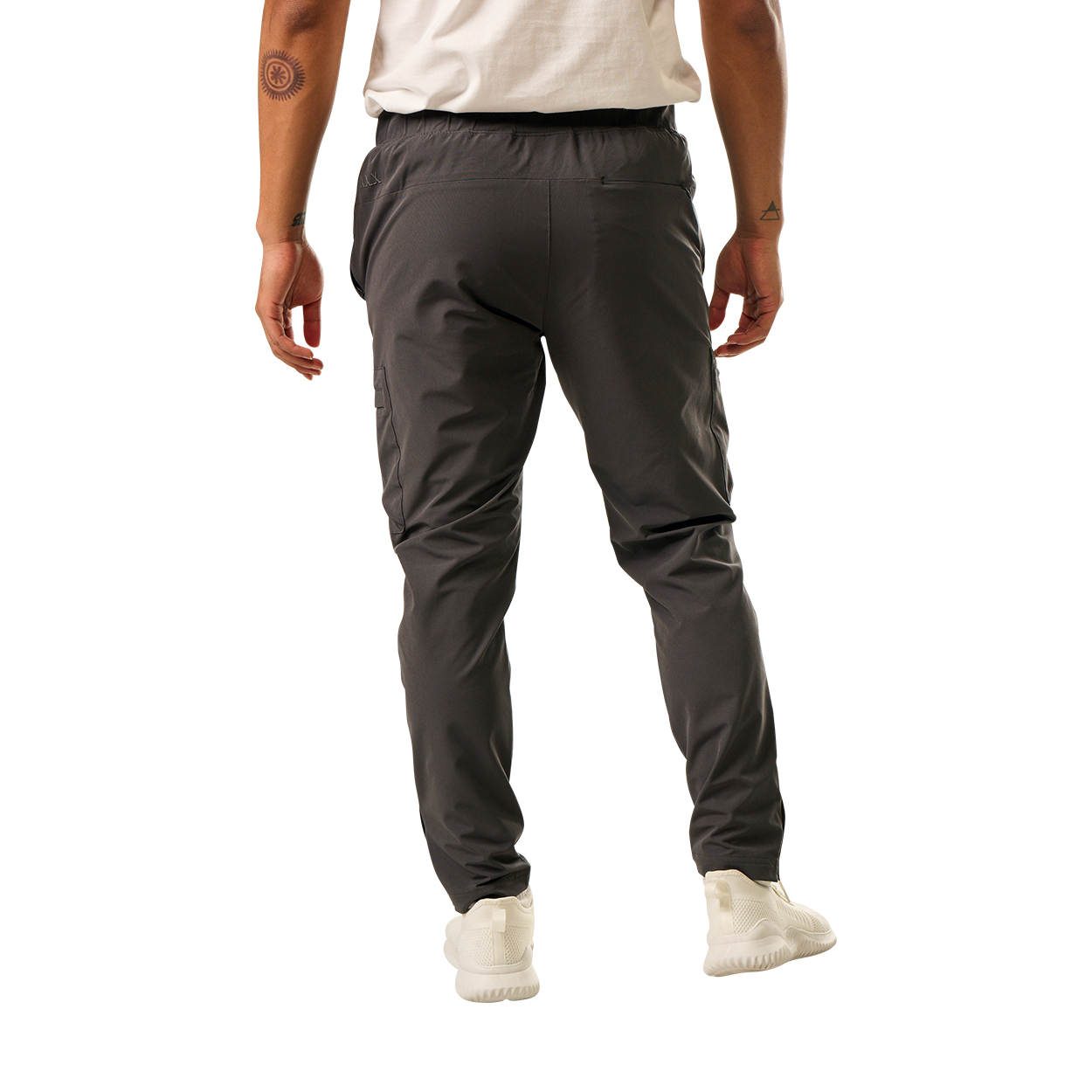 Bauer Cross Coast Travel Pants for Men - Lightweight Hiking & Outdoor Adventure Pants - Volcano Color - Perfect for Travel, Camping & Casual Wear