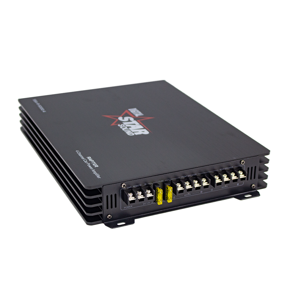 Starsound SSA R 5000.4 5000W 4 Channel Car Amplifier - High Power Car Audio Amp for Bass Boost & Clear Sound | Perfect for Car Stereo Systems & Truck Audio Upgrades