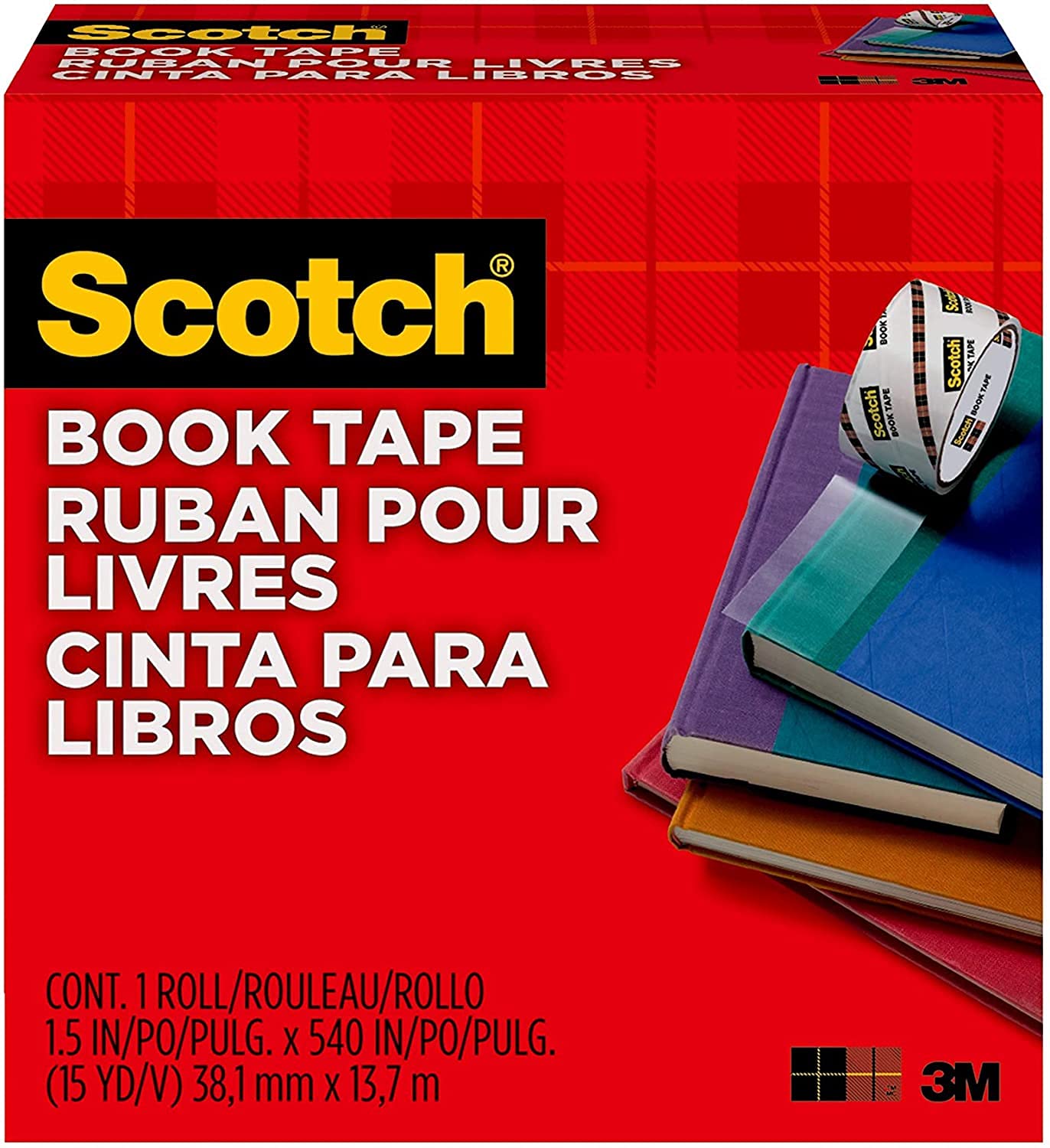 Book Repair Tape - 1.5 Inch x 15 Yards - Clear Archival Adhesive Tape for Bookbinding, Page Repair & Document Preservation - Acid-Free, Durable & Transparent - Perfect for Libraries, Schools & Home Book Care
