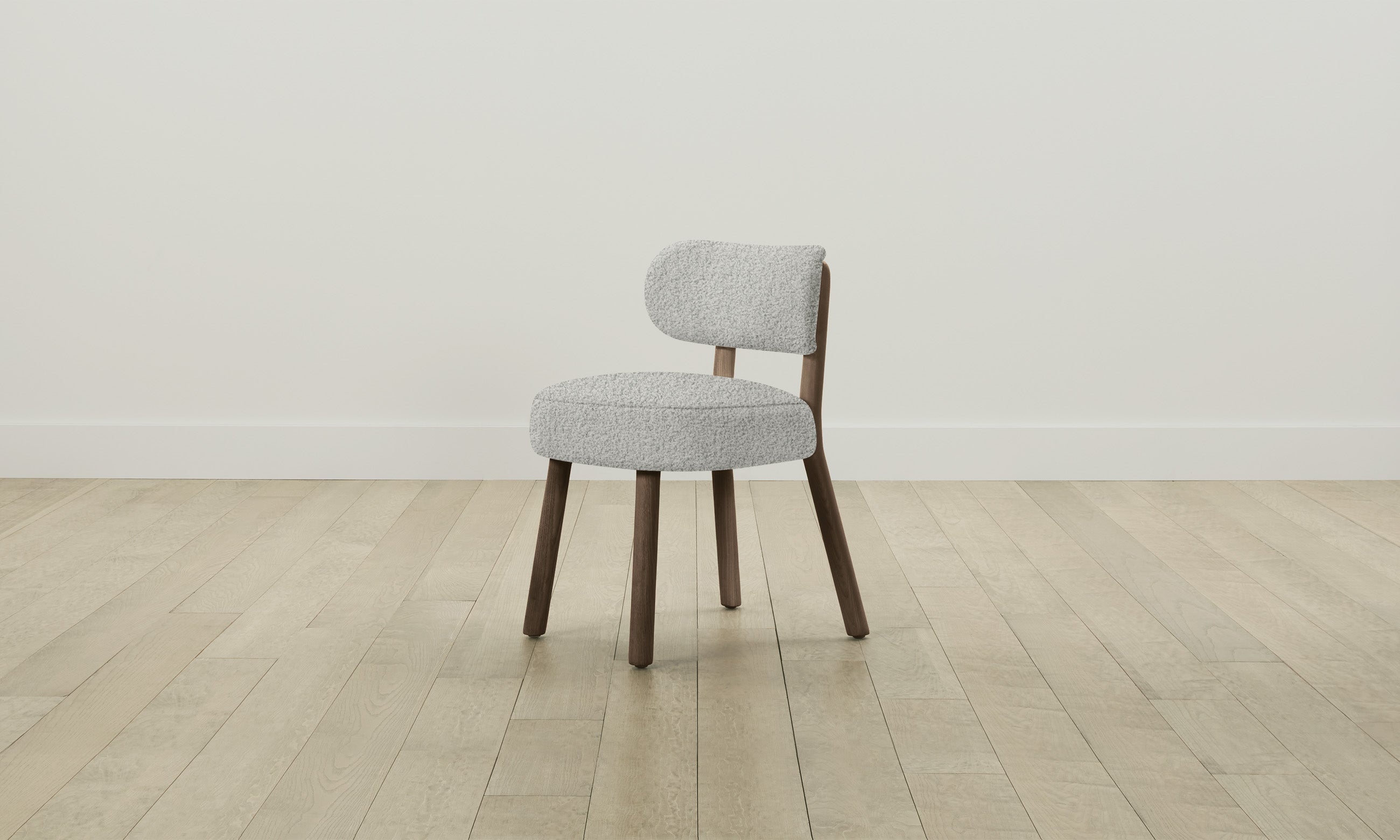 The Jane Dining Chair - Modern Woolen Bouclé Upholstered Seat for Dining Room, Kitchen & Home Decor | Comfortable & Stylish Accent Chair