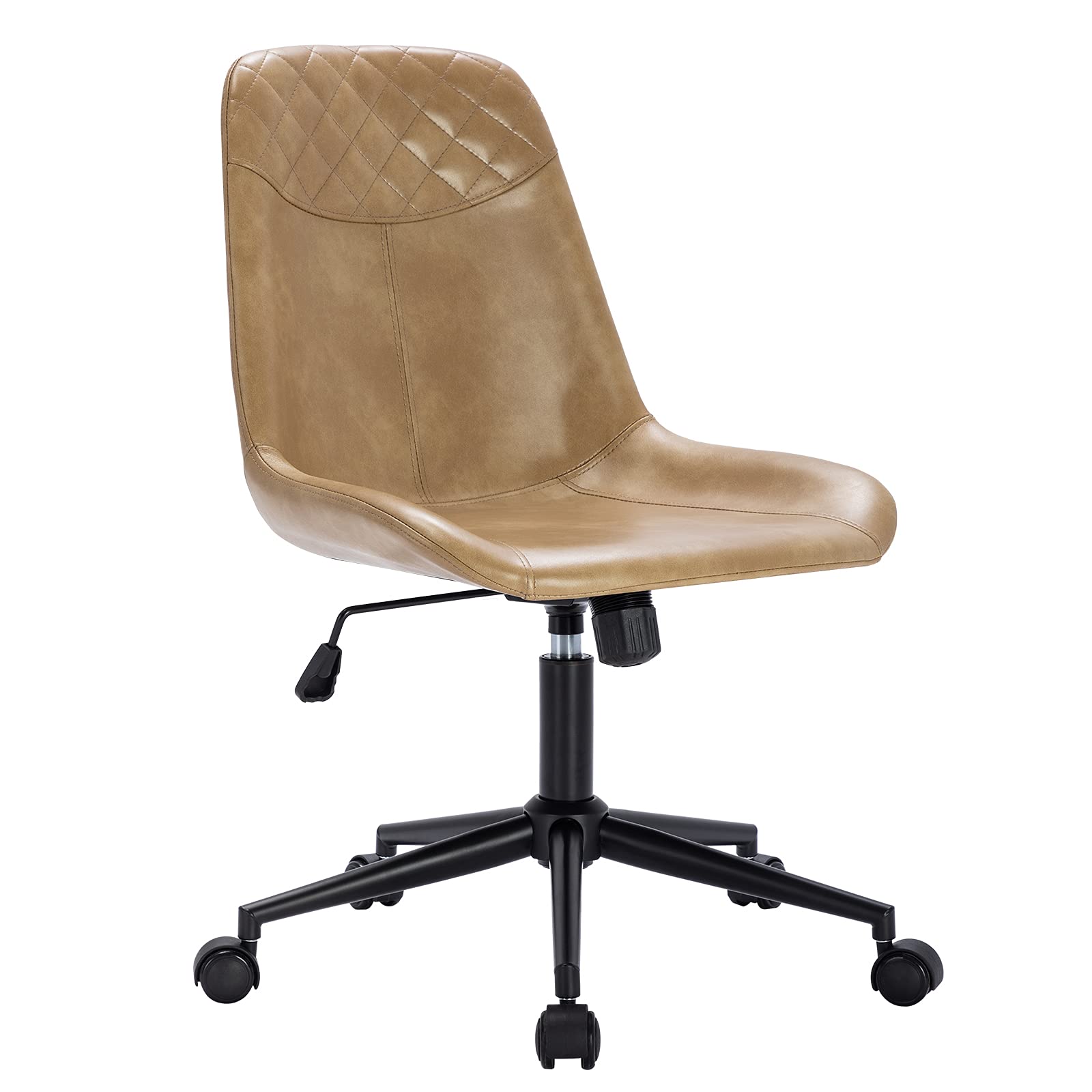 DUHOME Modern PU Leather Office Chair - Ergonomic Swivel Desk Chair with Adjustable Height for Home & Computer Work - Perfect for Office, Gaming & Study
