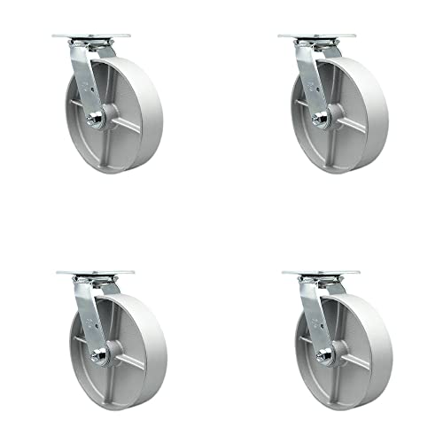 4 Swivel - Bolt On Swivel Locks - Silver