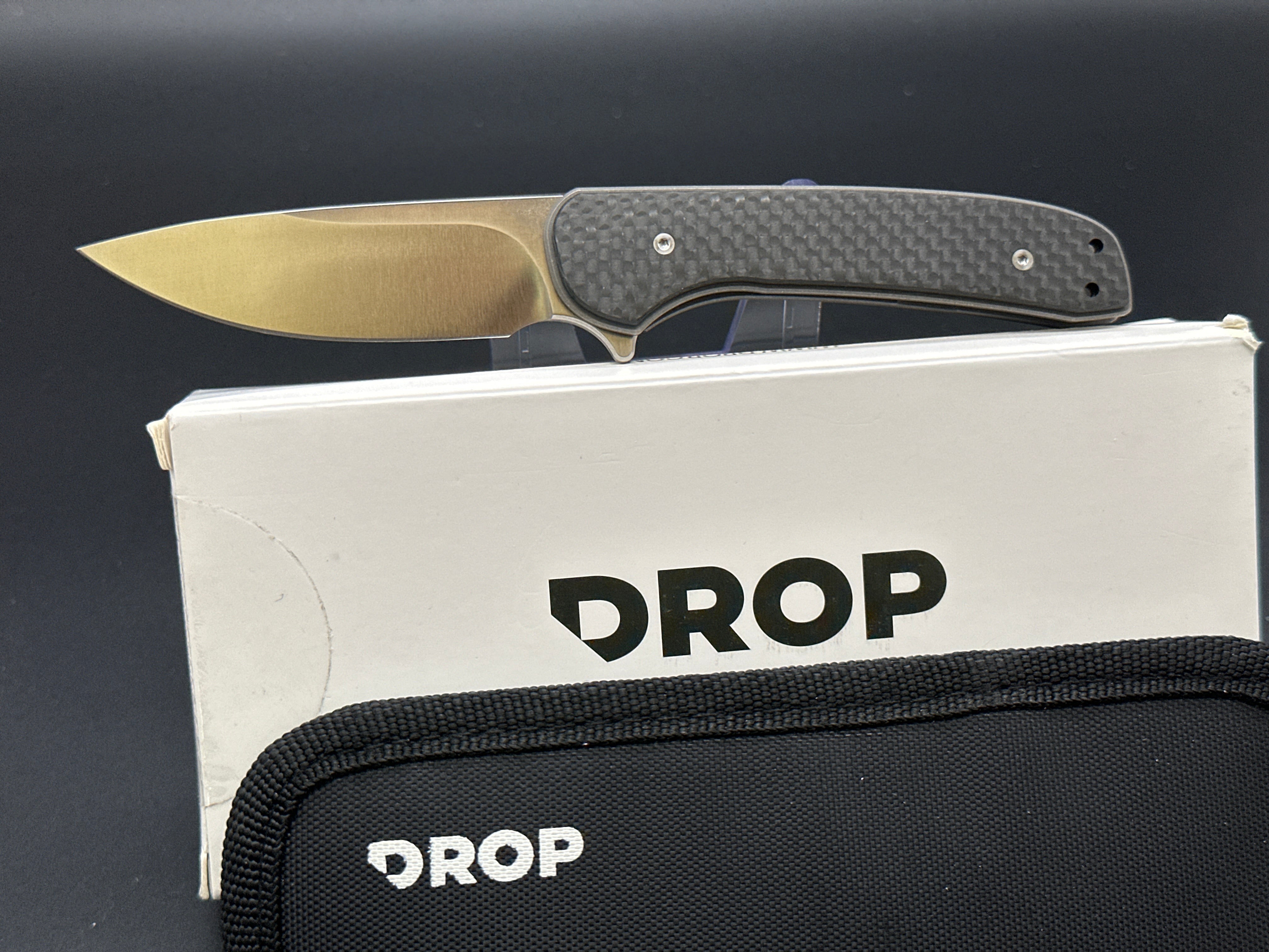 Premium Drop Ferrum Forge Gent Pocket Knife - High-Quality EDC Folding Knife for Camping, Hiking & Everyday Carry (EDC)