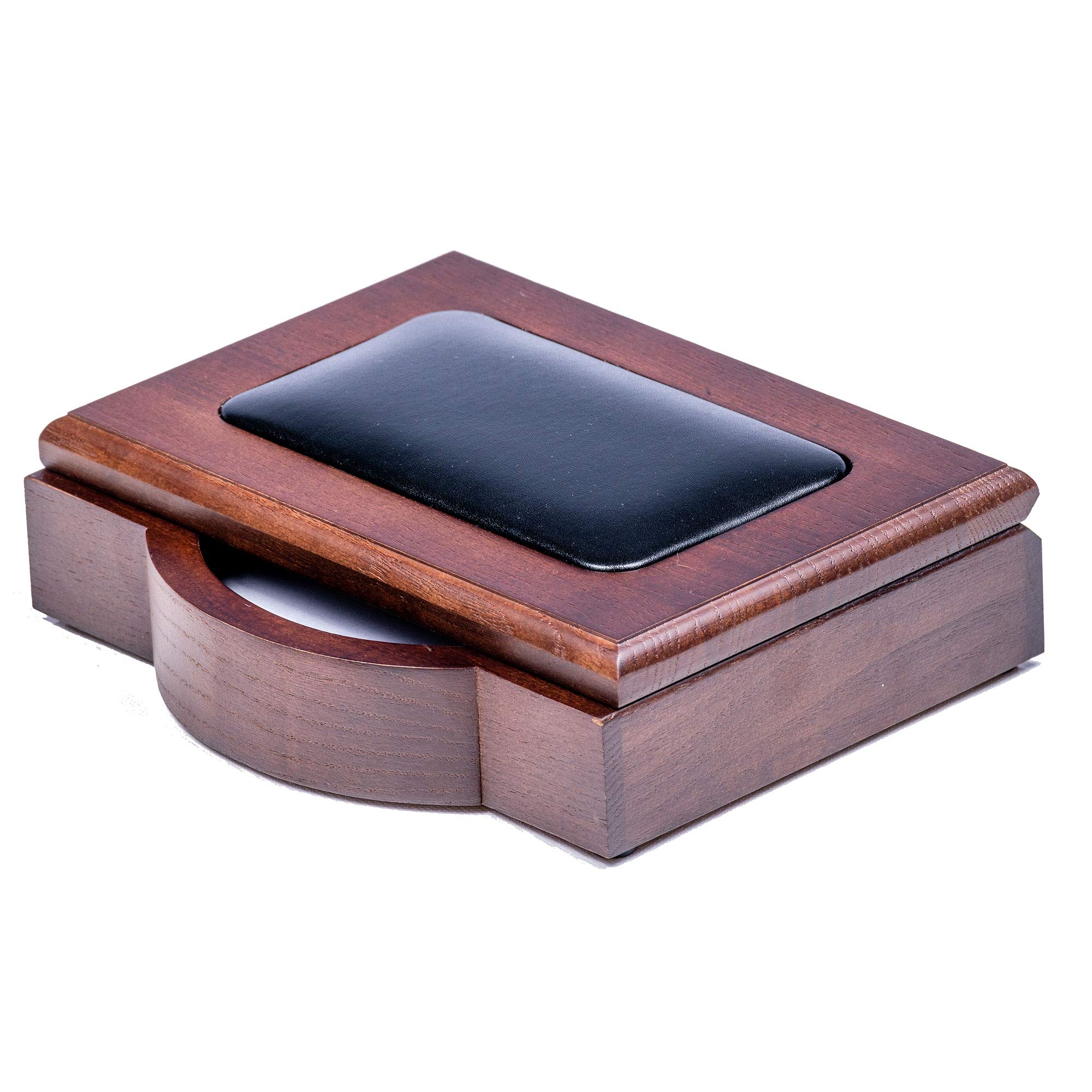 Premium Dacasso Wood & Leather Desk Set - Luxury Executive Desk Pad & Office Organizer - Walnut & Black 8-Piece Collection - Perfect for Home Office, Corporate Gifts & Professional Workspace Decor