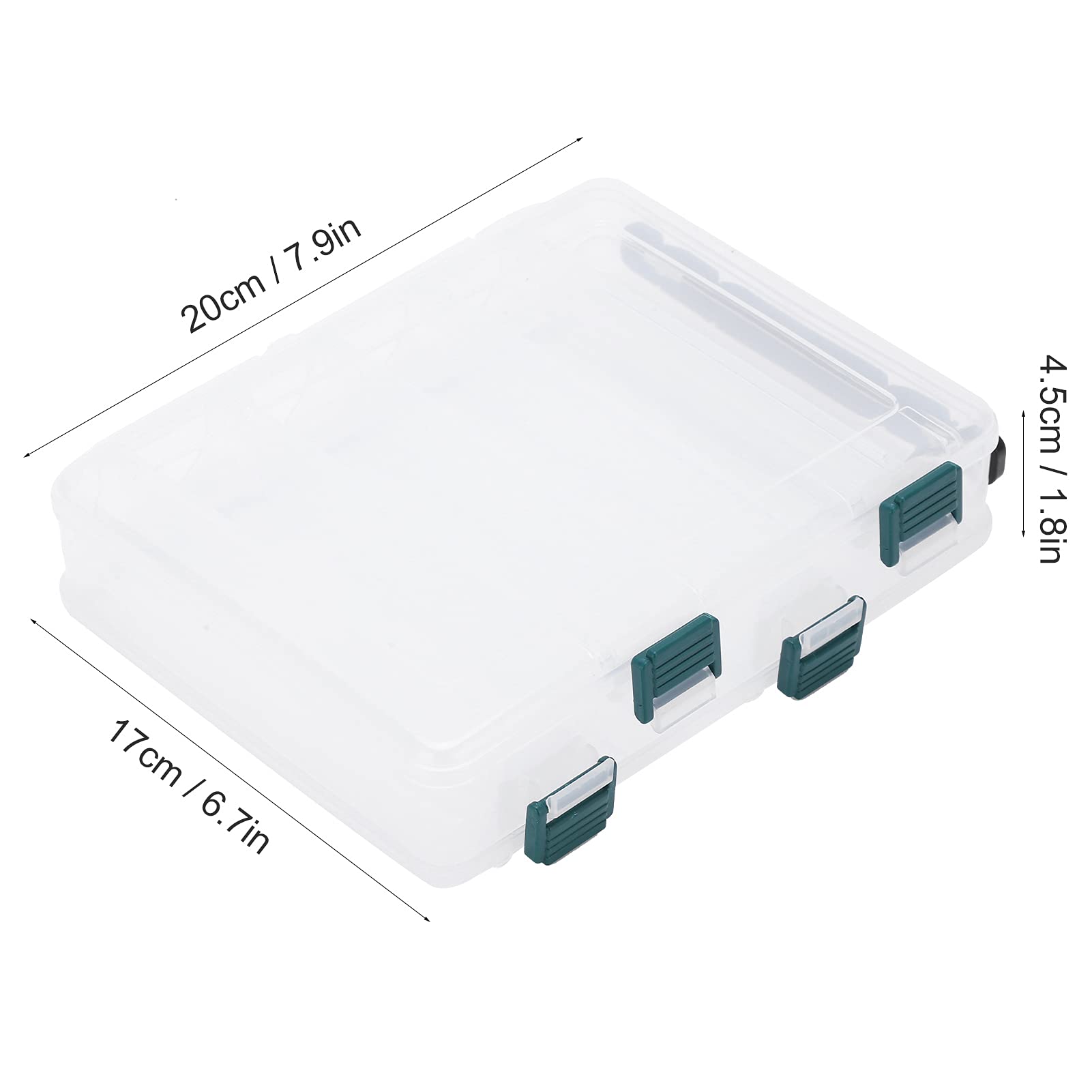 2-Pack Fishing Tackle Storage Box - Double Layer Multifunctional for Outdoor Fishing Gear