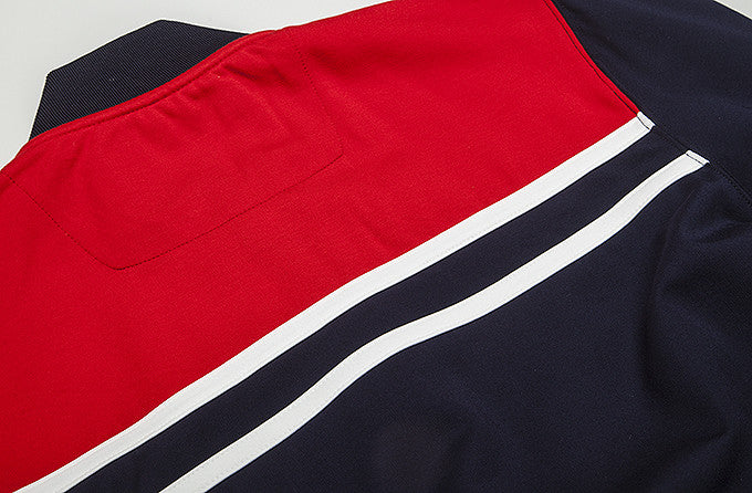 Men's Weekend Offender Farnell Track Jacket - Navy Blue Lightweight Athletic Jacket for Running, Gym & Casual Wear