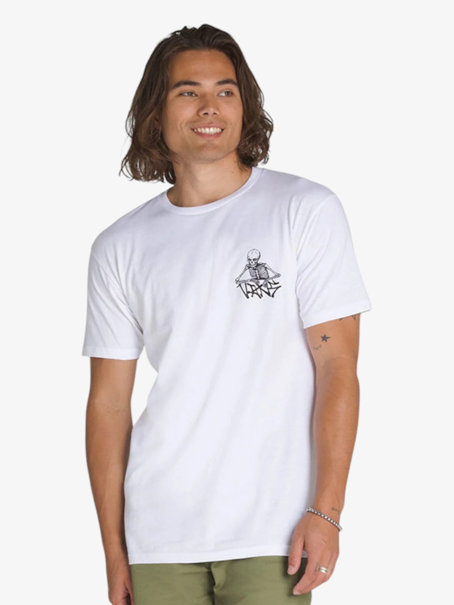 Vans Universe SS White T-Shirt for Men & Women | Classic Cotton Short Sleeve Tee | Casual Streetwear for Skateboarding, Music Festivals & Everyday Wear