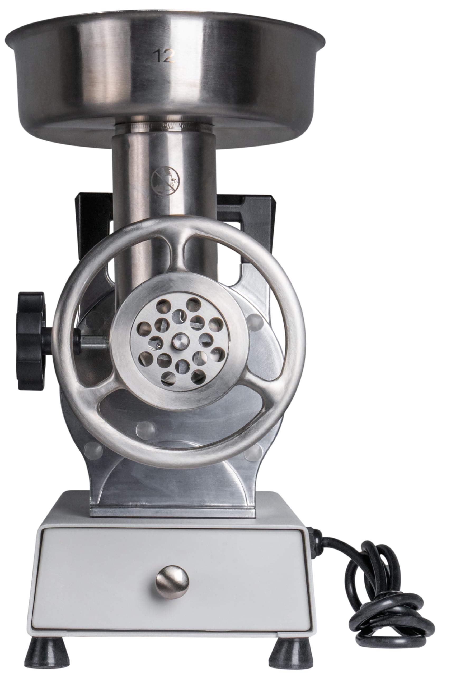 0.75 HP Electric Meat Grinder with 3 Stuffing Tubes & 2 Stainless Steel Plates - Heavy Duty Home Kitchen Appliance for Sausage Making, Ground Beef, and Food Prep