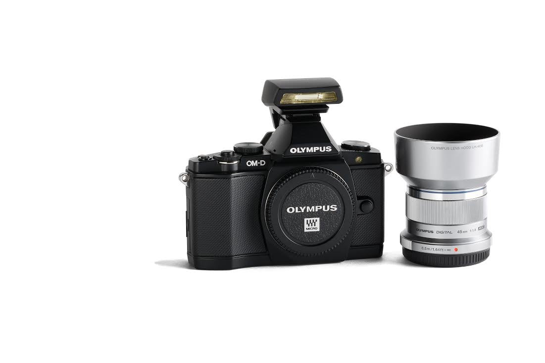 Olympus OM-D E-M5 Mirrorless Digital Camera with 45mm f/1.8 Lens - Premium Bundle Kit for Travel, Street & Portrait Photography