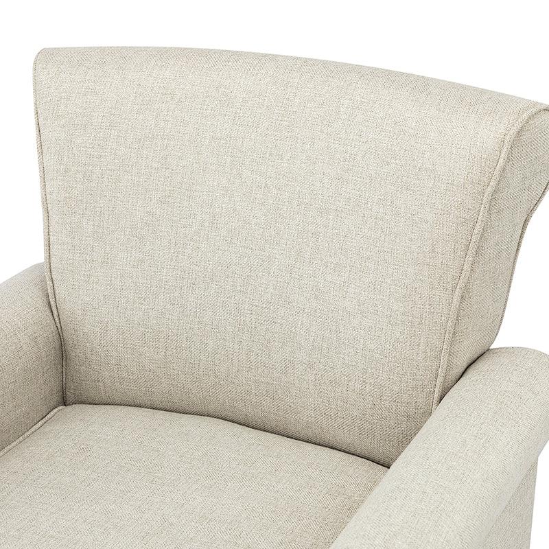 Hypanis Upholstered Armchair with Solid Wood Legs - Modern Living Room Accent Chair for Home, Office & Reading Nook - Comfortable Lounge Chair for Relaxing & Decor