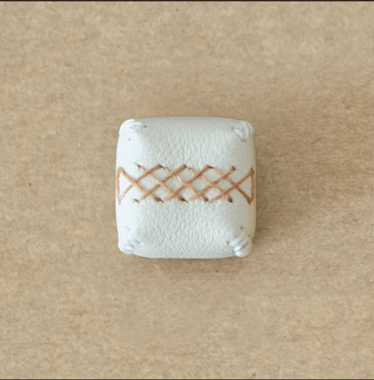 Premium Leather Personalized Keycaps - Hand-Stitched Retro Artisan Keycaps for Mechanical Keyboards | Durable & Stylish Keyboard Accessories for Gaming, Typing & Office Use