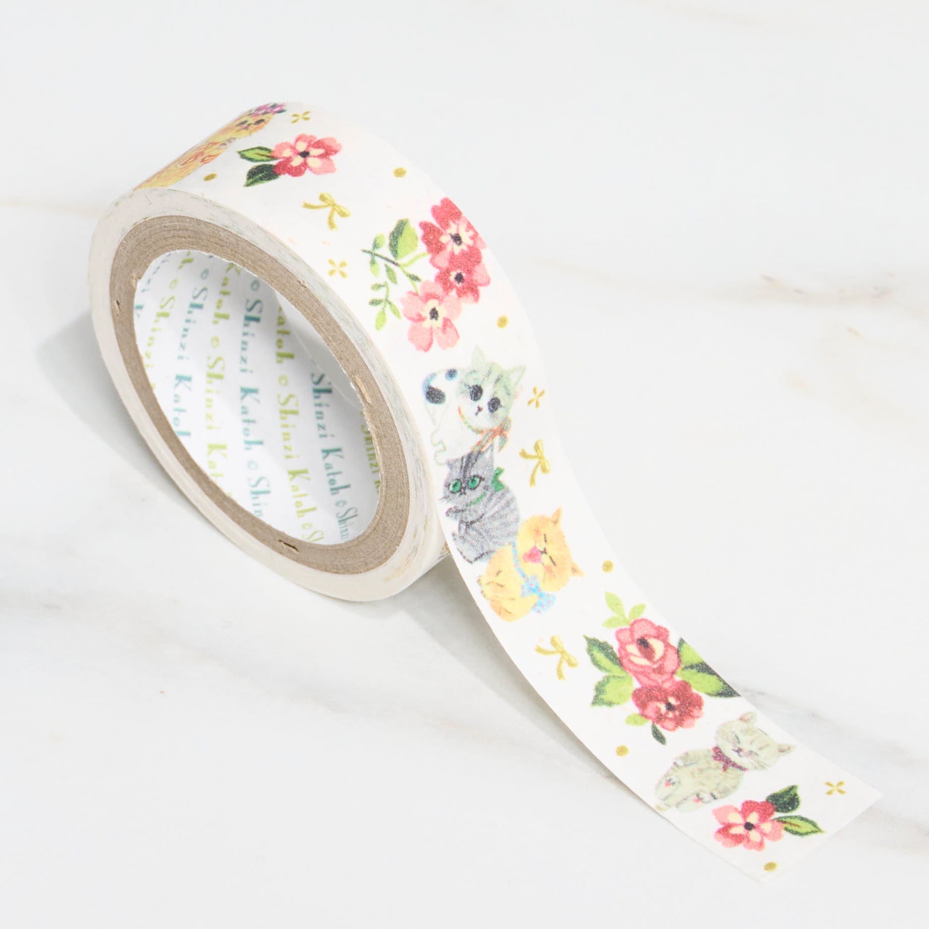 Shinzi Katoh Kirapika Masking Tape - Decorative Banana Paper Tape for Scrapbooking, DIY Crafts, and Gift Wrapping - Perfect for Home Office, School Projects, and Creative Journaling