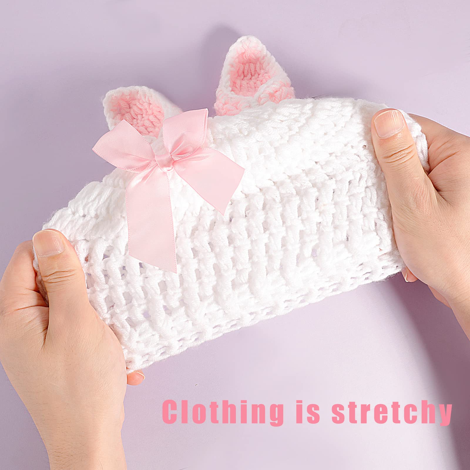 Handmade Crochet Baby Outfits & Knitted Newborn Photography Costume Sets - Soft & Adorable for Photo Shoots, Christening, and Special Occasions