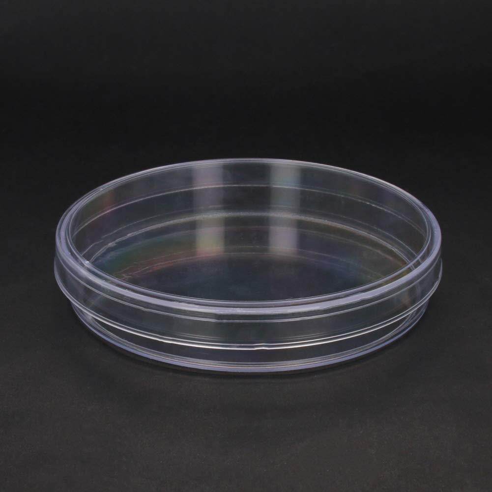 Othmro 10Pcs Plastic Petri Dishes with Lid, 4.72x0.79inch Lab Petri Dishes for Cell Culture, Science Experiments, Biological Research & School Projects - Perfect for Microbiology Studies, Classroom Labs & STEM Activities