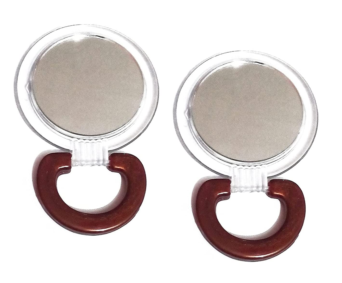 DeLegarde Compact Mirror for Makeup - Portable Travel Mirror with Case, Perfect Gift for Women & Girls (2 Pack) - Ideal for On-the-Go Touch Ups, Handbag Essentials & Travel Accessories