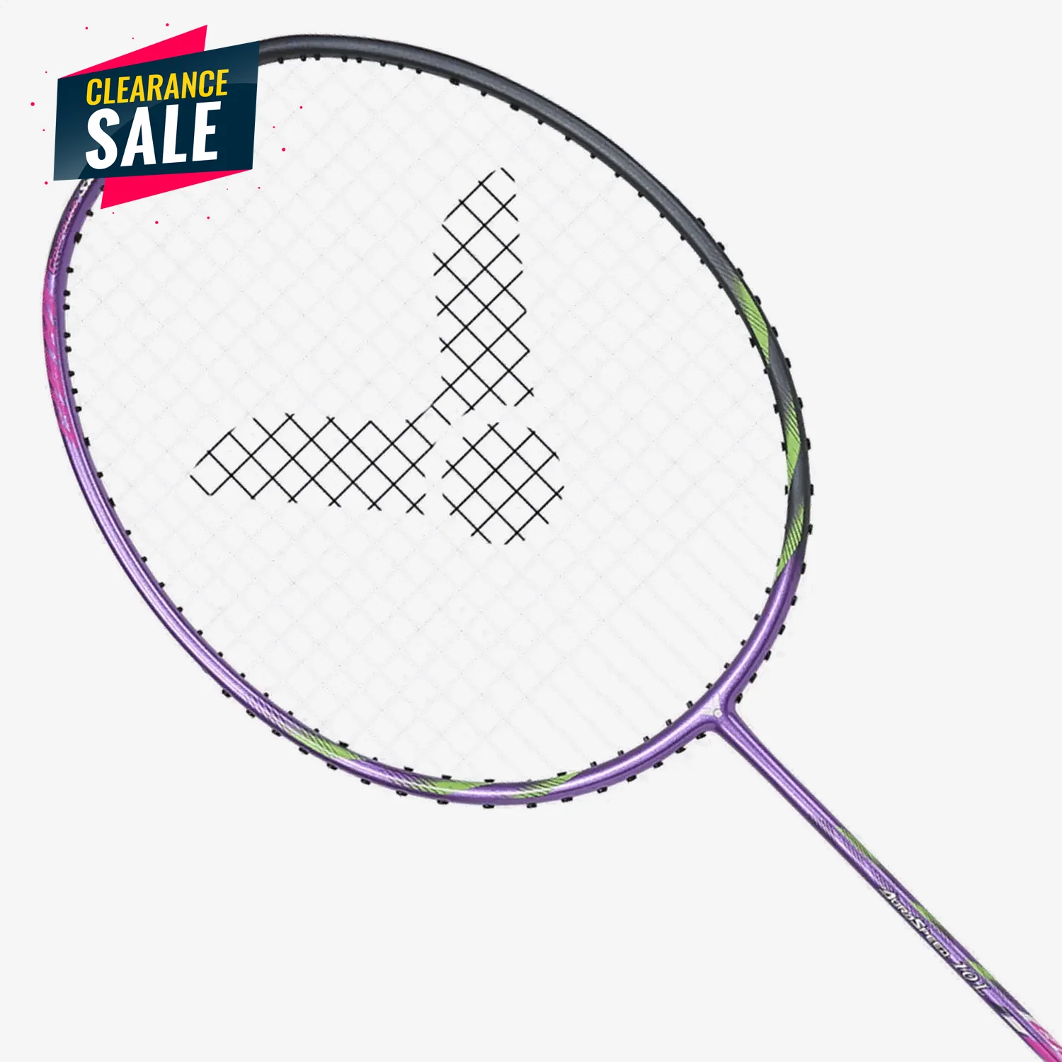 Victor AuraSpeed 10 Light Badminton Racket (Purple, Unstrung, ARS 10L J 6U) - Professional Grade for Competitive Play & Training