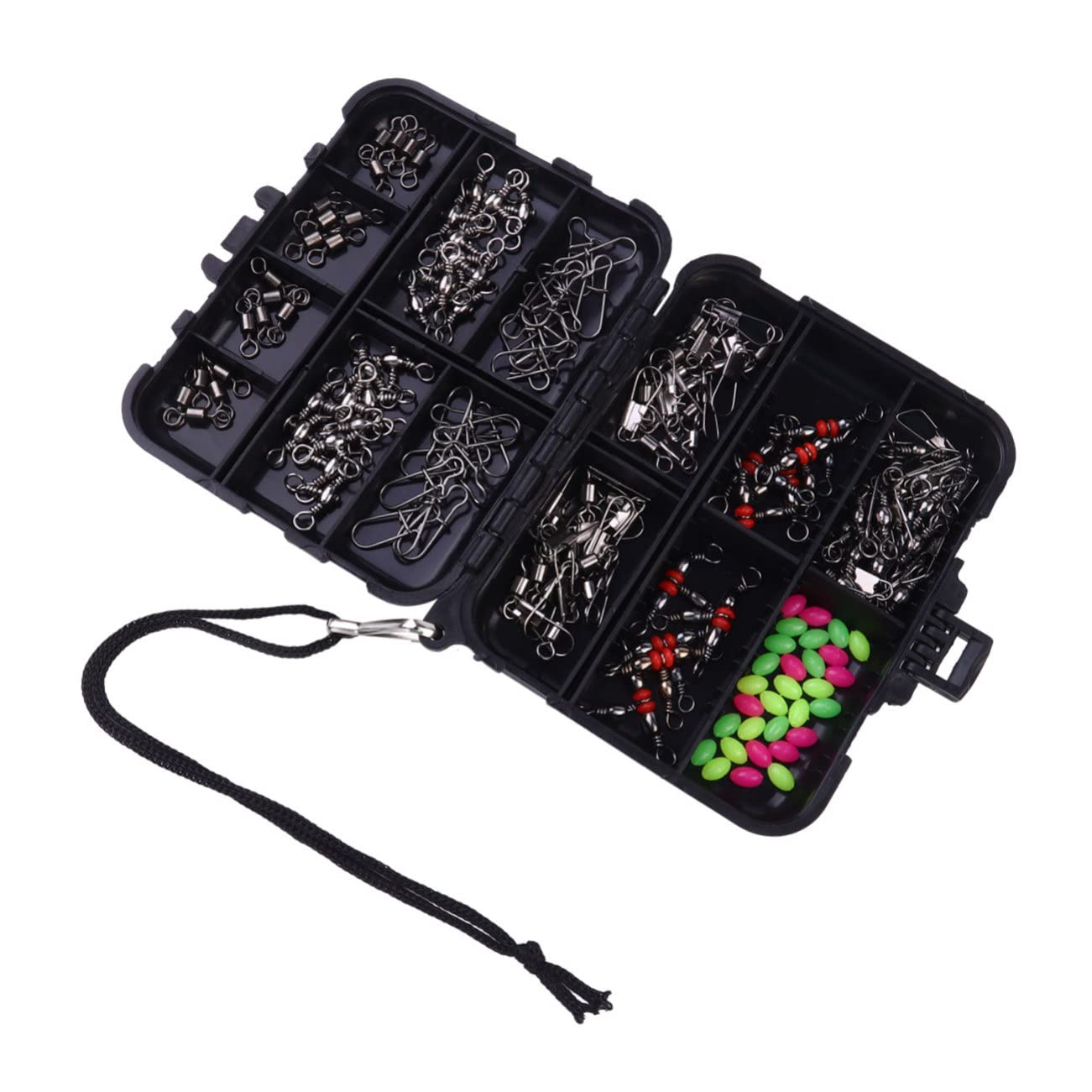 BESPORTBLE 140 Pcs Fishing Hook Kit with Lures & Accessories - Complete Multi-Purpose Fishing Gear Set for Freshwater & Saltwater Fishing - Perfect for Bass, Trout, and Ocean Fishing Trips
