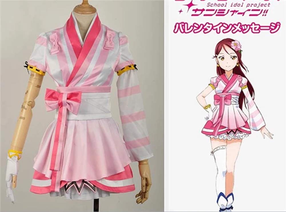 Love Live Sunshine Aqours Sakurauchi Riko Mijuku Dreamer Kimono Cosplay Costume - Anime Clothing for Convention & Halloween Dress Up