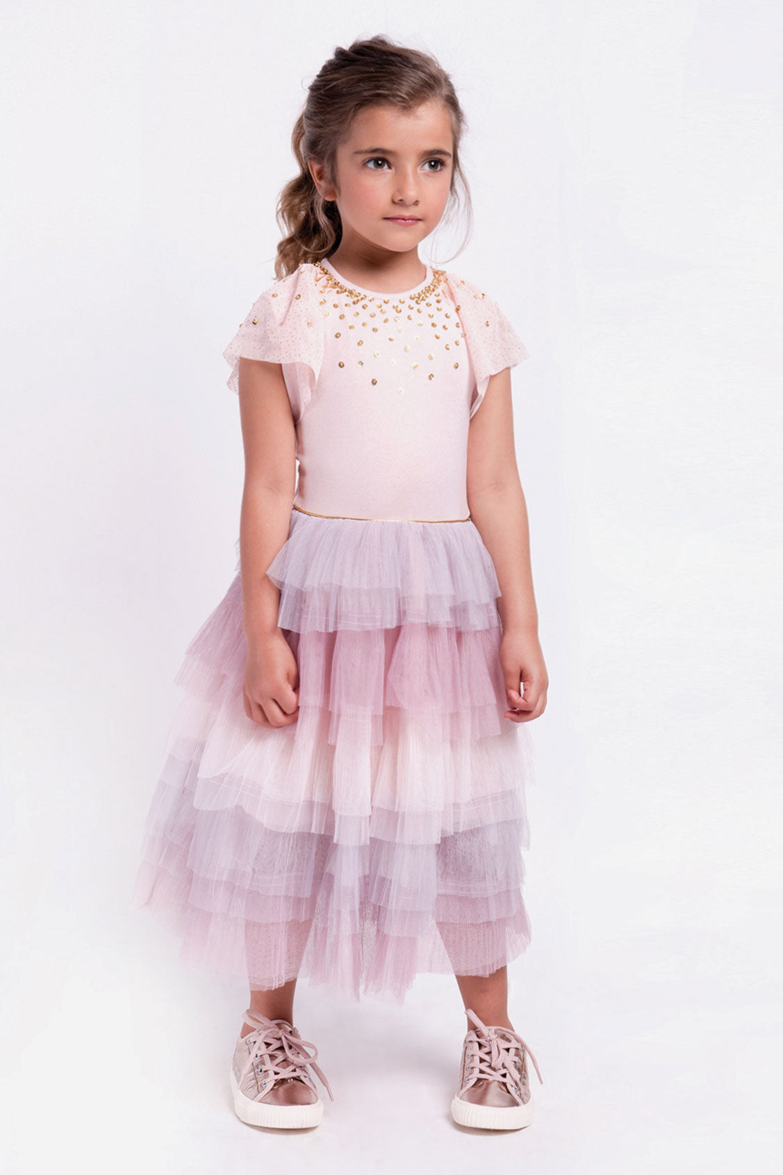 Imoga Kora Girls Summer Dress - Floral Print, Short Sleeve, Size 3T - Perfect for Birthday Parties, School Events & Family Outings