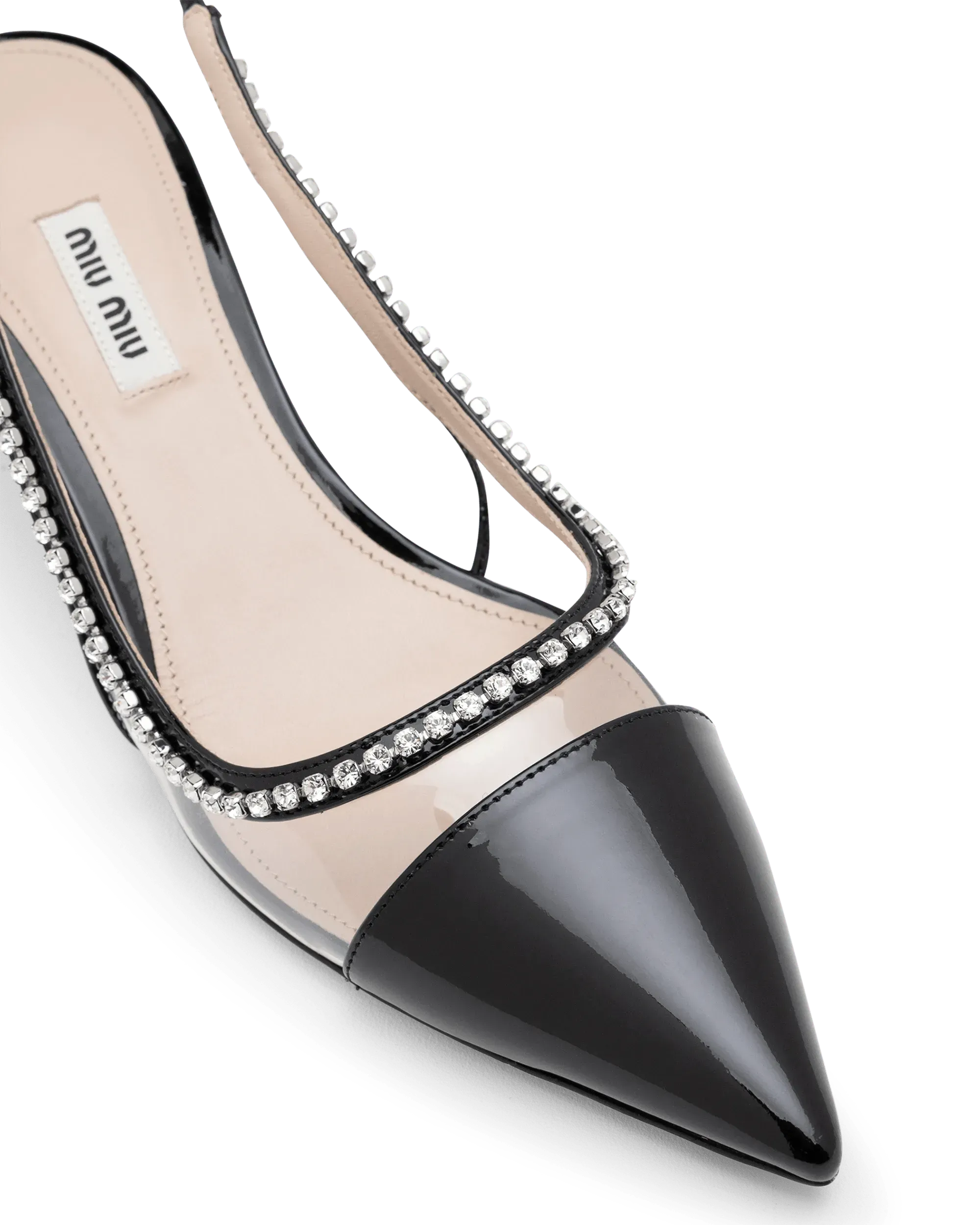 Sparkling Crystal Embellished Kitten Heel Slingback Pumps - Women's Elegant Dress Shoes for Parties, Weddings & Special Occasions